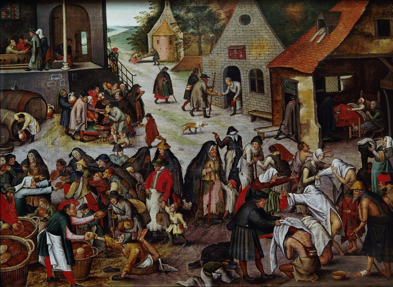 De syv barmhjertighedsværker af Pieter Brueghel the Younger