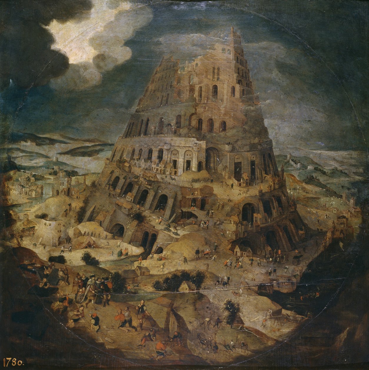 Babelstårnet, ca 1595 af Pieter Brueghel the Younger