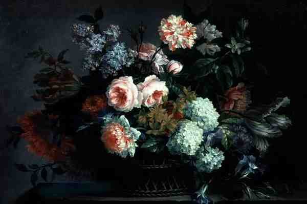 Still Life of Flowers (olie på lærred) af Pieter Casteels
