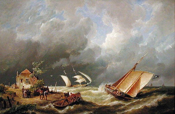 Sommerhus på øen Borkum af Pieter Christiaan Cornelis Dommelshuizen