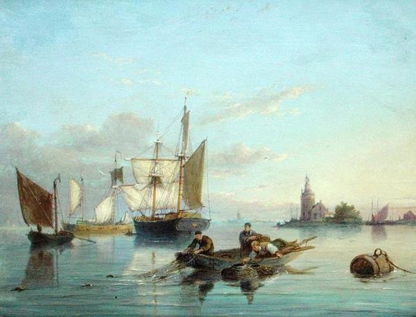 På øen Texel, Holland af Pieter Christiaan Cornelis Dommelshuizen