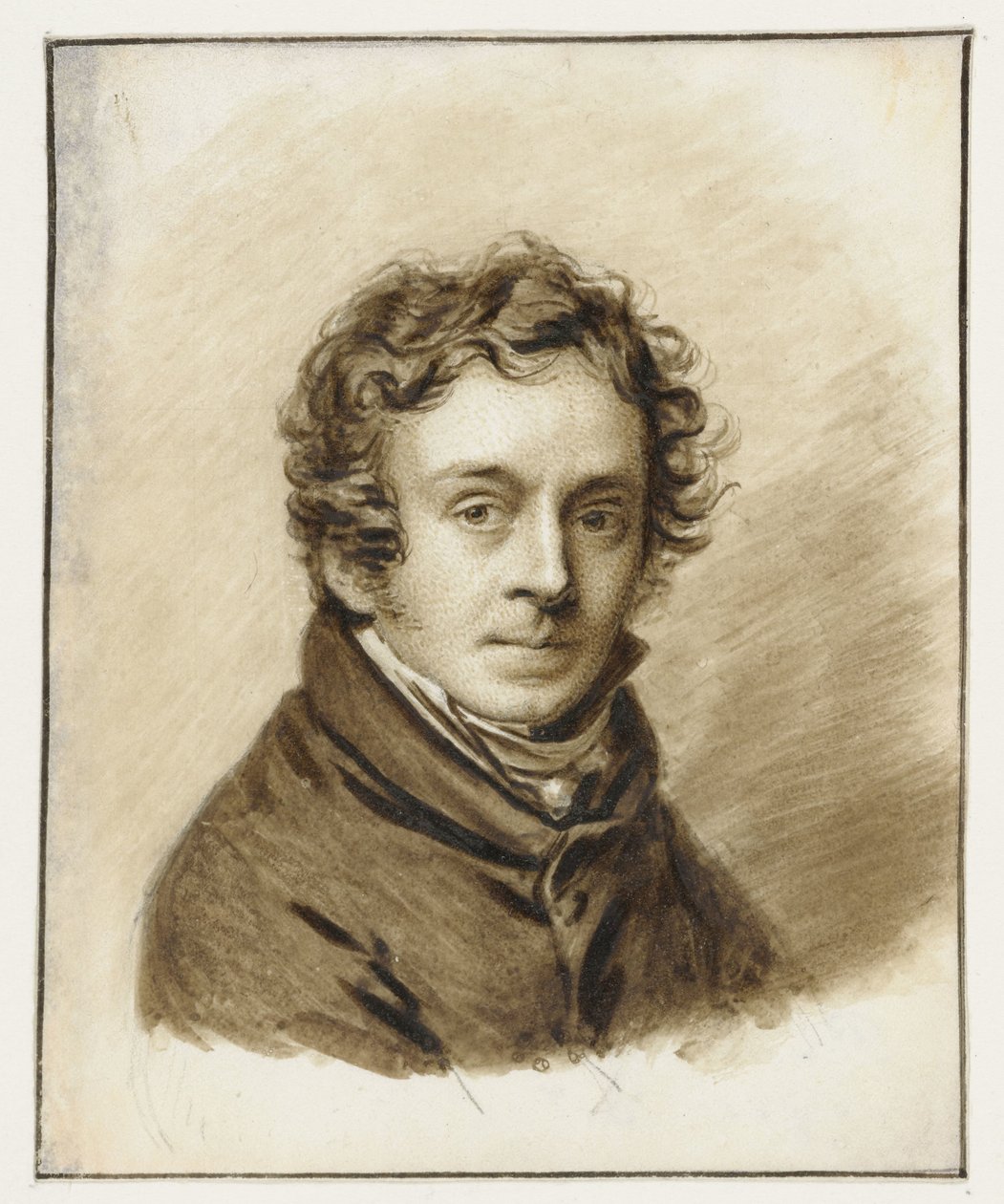 Selvportræt af Pieter Christopher Wonder af Pieter Christoffel Wonder