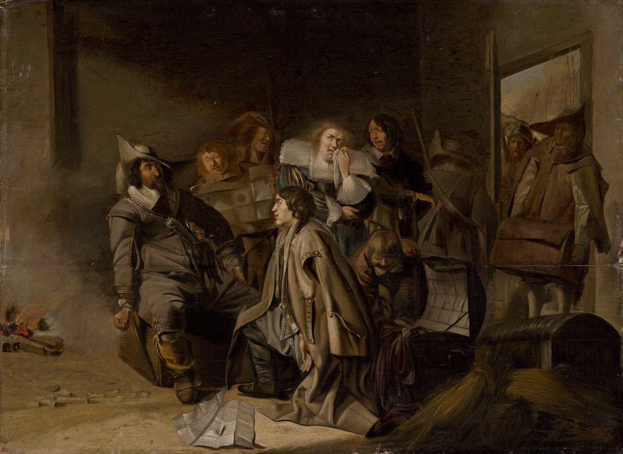 A Questioning of a Prisoner , c.1630. af Pieter Codde