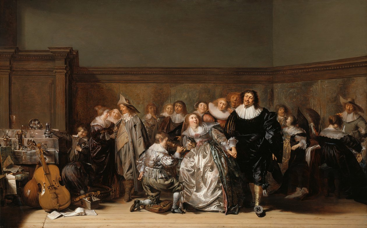 Et elegant selskab, 1632. af Pieter Codde