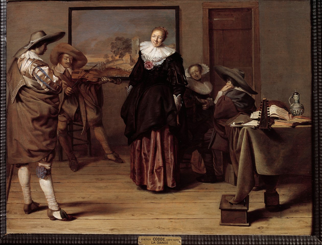 Dansetimen Maleri af Pieter Codde (1599-1678) af Pieter Codde