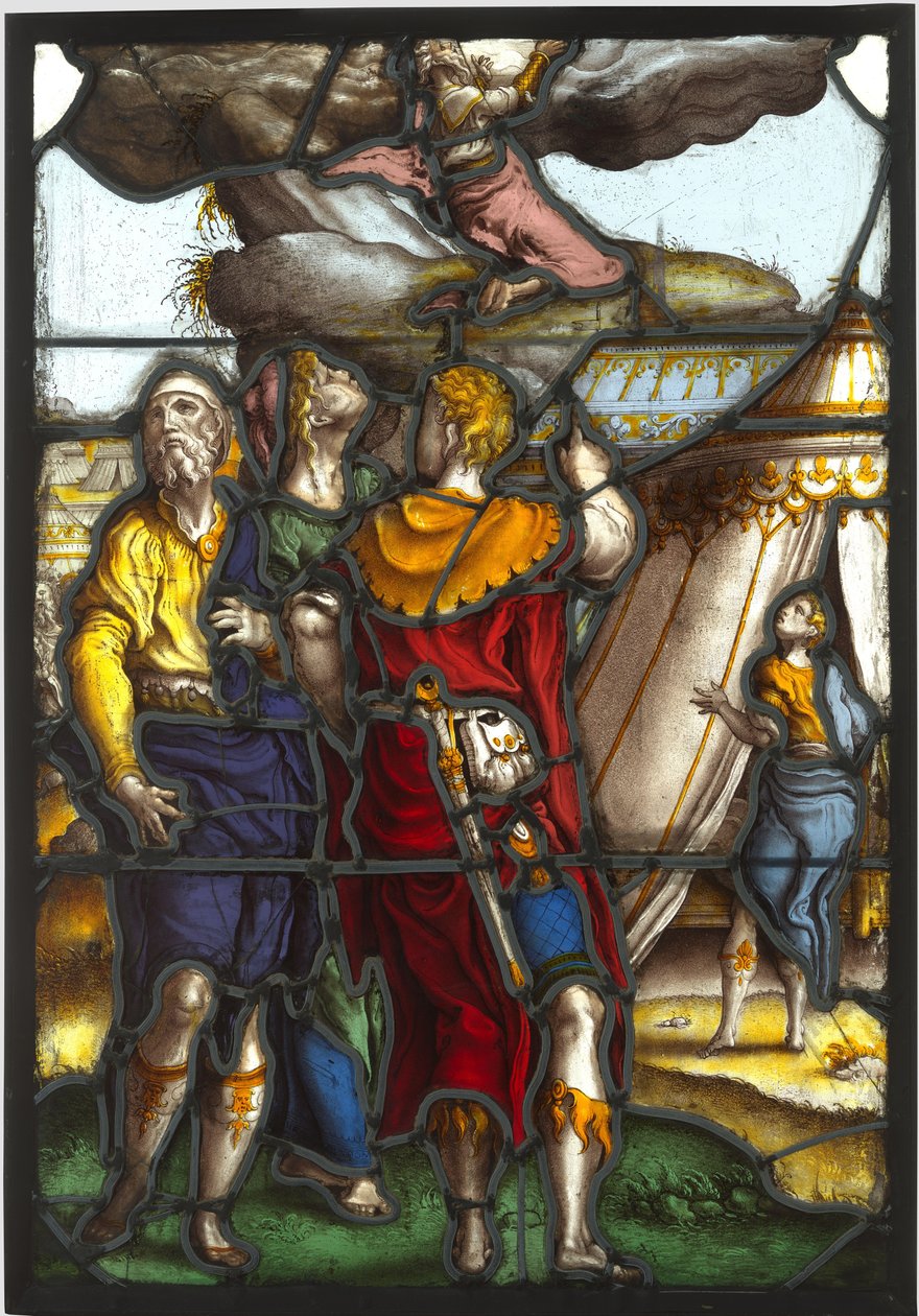 Rude, der forestiller Moses på Sinai-bjerget af Pieter Coecke van Aelst (I) (circle of)