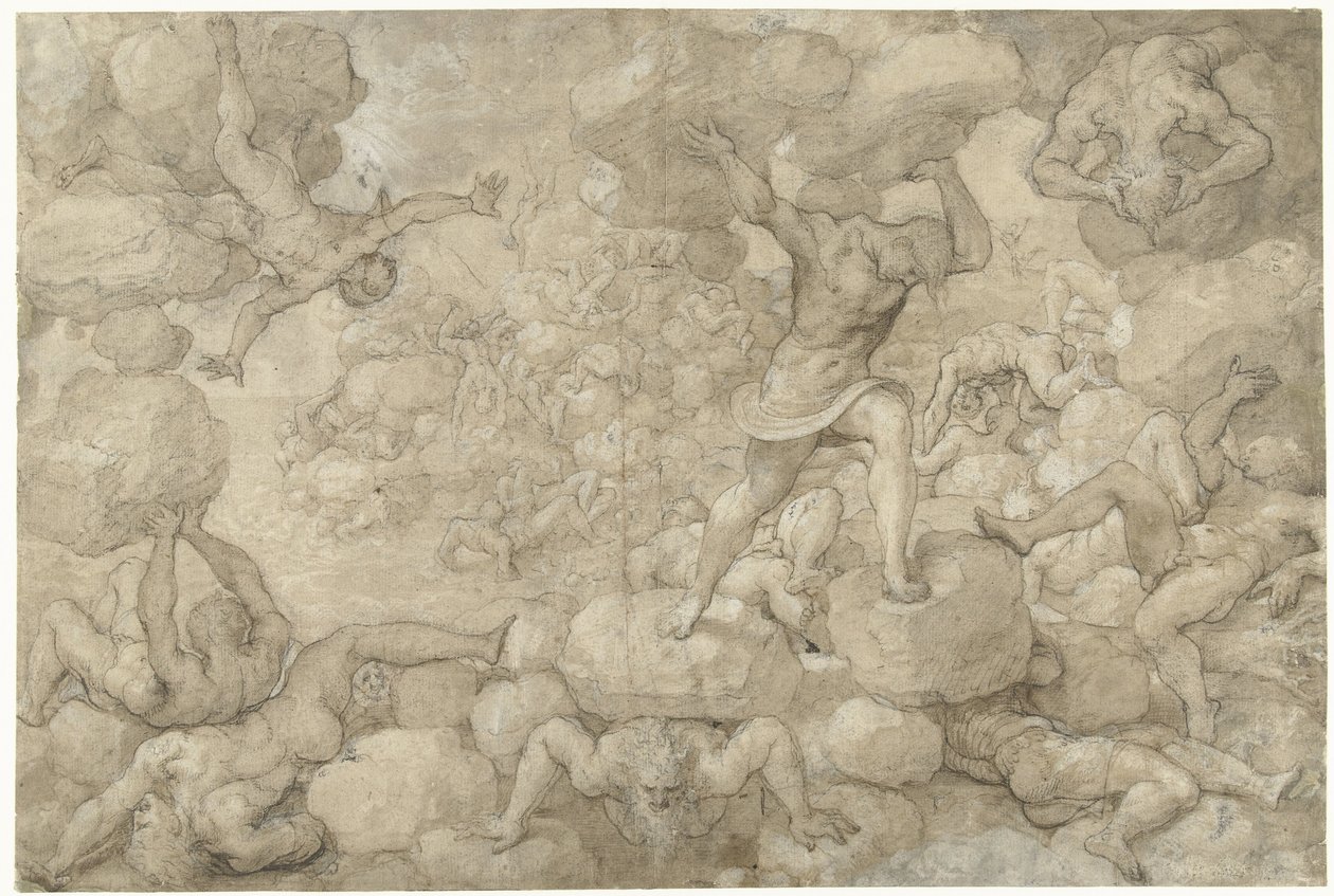 Jætternes fald af Pieter Coecke van Aelst (I)