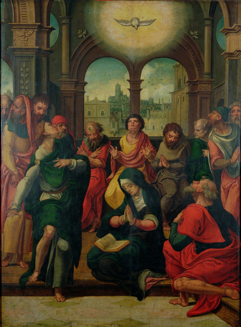 Helligåndens nedstigning af Pieter Coecke van Aelst
