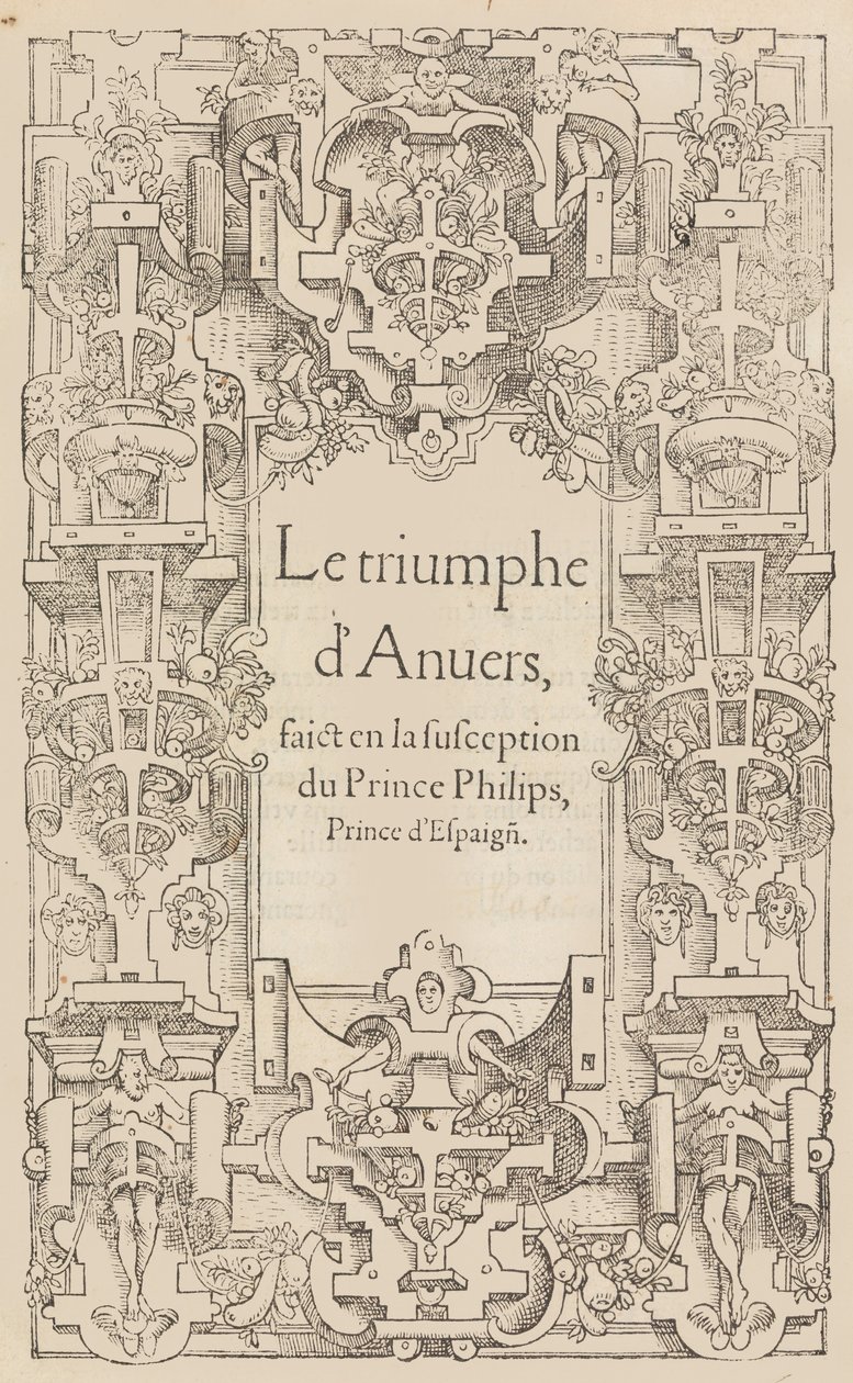Antwerpens triumf skete i mistanke om prins Philips, prins af Spanien, 1550. af Pieter Coecke van Aelst