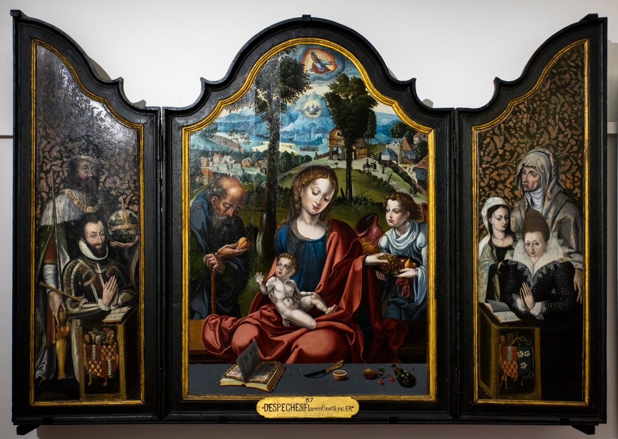 Triptykon af den hellige familie af Pieter Coecke van Aelst
