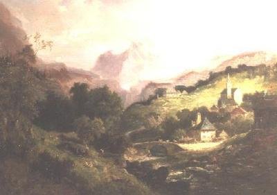 Mont Cernis og landsbyen St. Michelle af Pieter Cornelis Dommerson