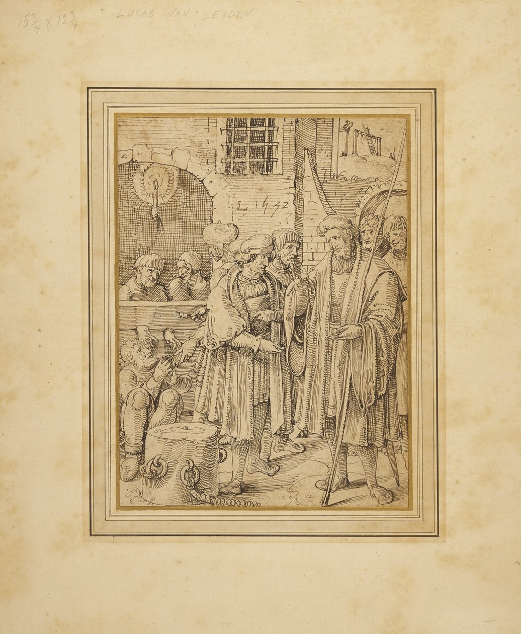 De syv barmhjertighedsgerninger: Befrielse af fangerne af Pieter Cornelisz. (Kunst)