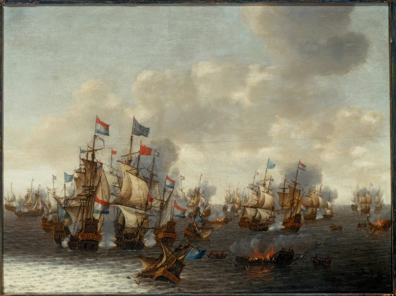 De fire dages søslag af Pieter Cornelisz. Soest