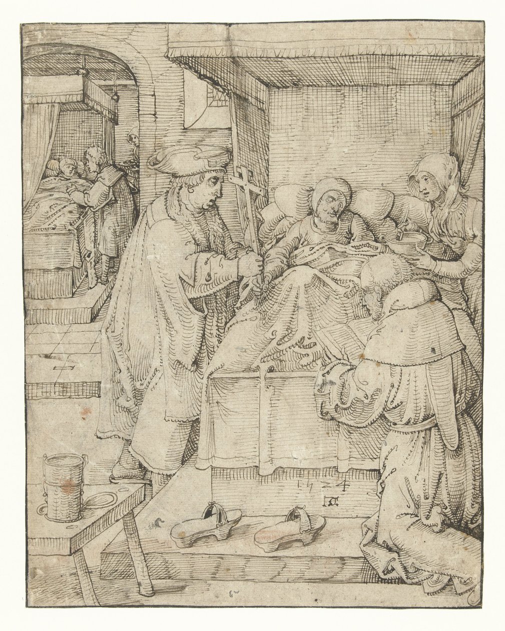 At tage sig af de syge Works of Mercy (serietitel) af Pieter Cornelisz. genaamd Kunst