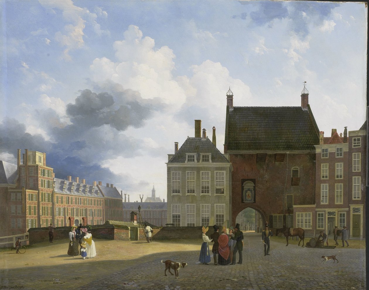 Fængselsporten og Stedet, Haag af Pieter Daniel van der Burgh