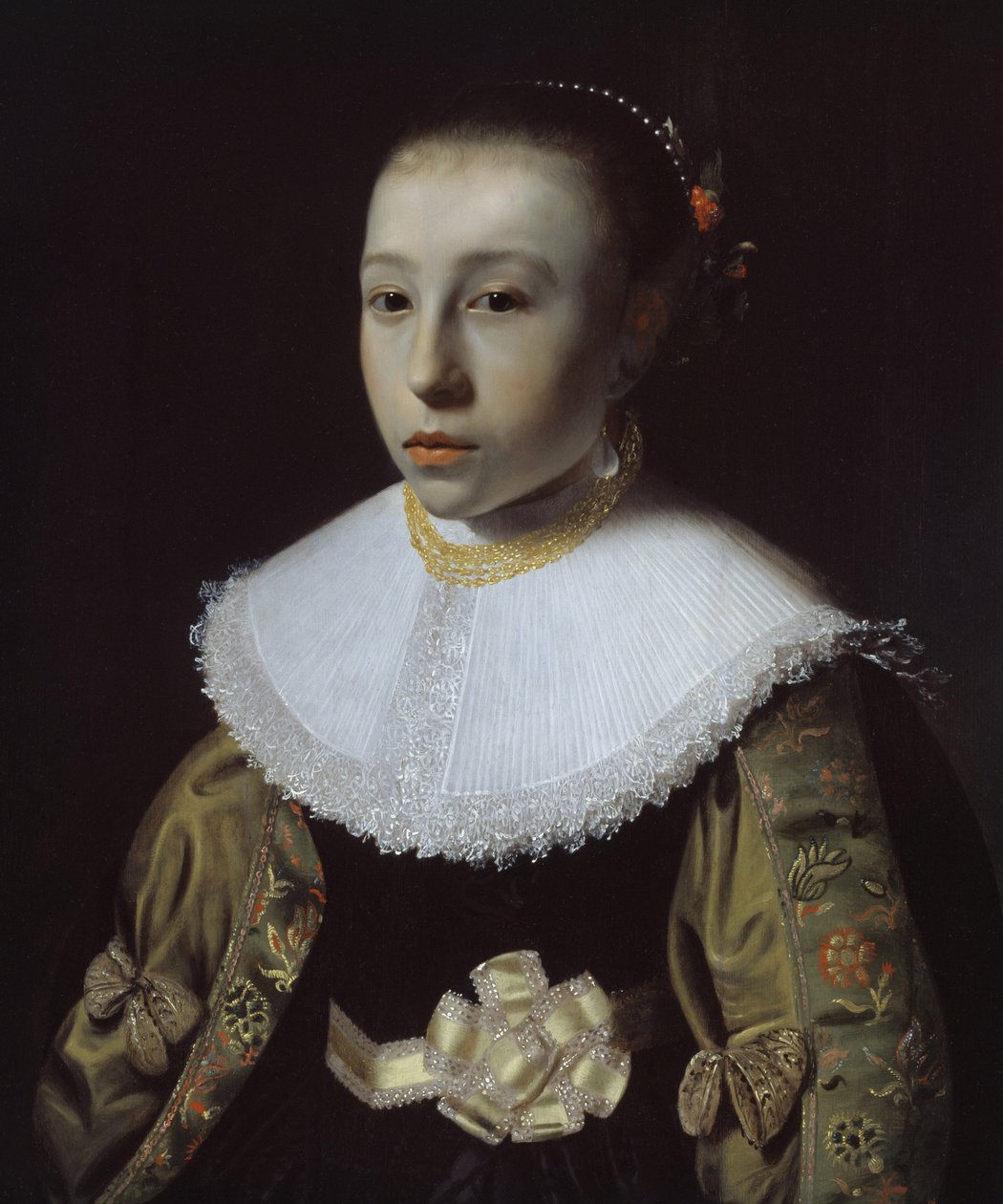 Portræt af en ung pige, 1633-35 af Pieter Dubordieu