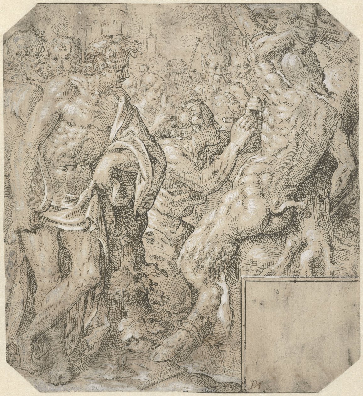 Apollo i Marsyas af Pieter Feddes van Harlingen