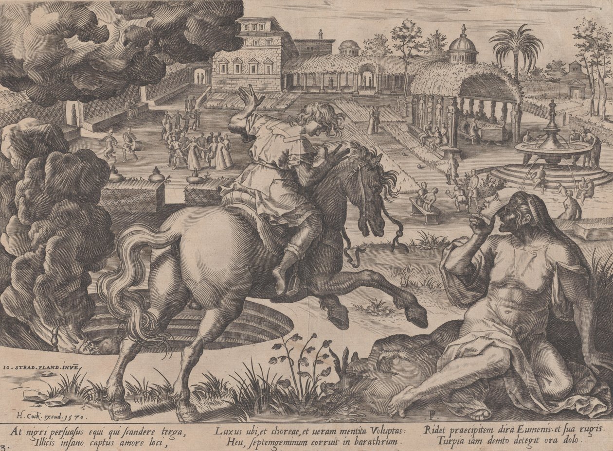 The Enticement of Luxury, fra The Course of Human Life, 1570. af Pieter Furnius