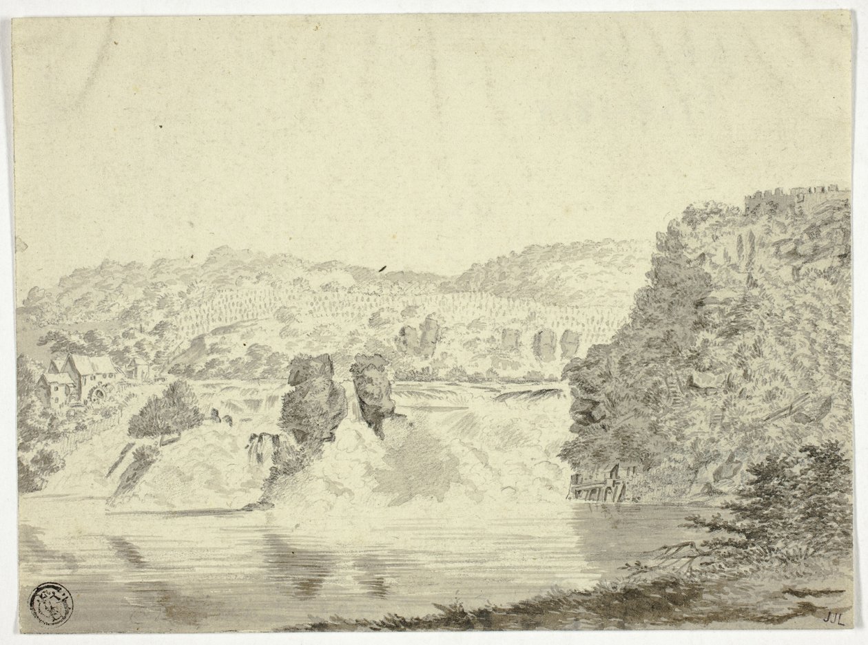 Rhone-vandfaldet nær Schafhausen af Pieter Gaal