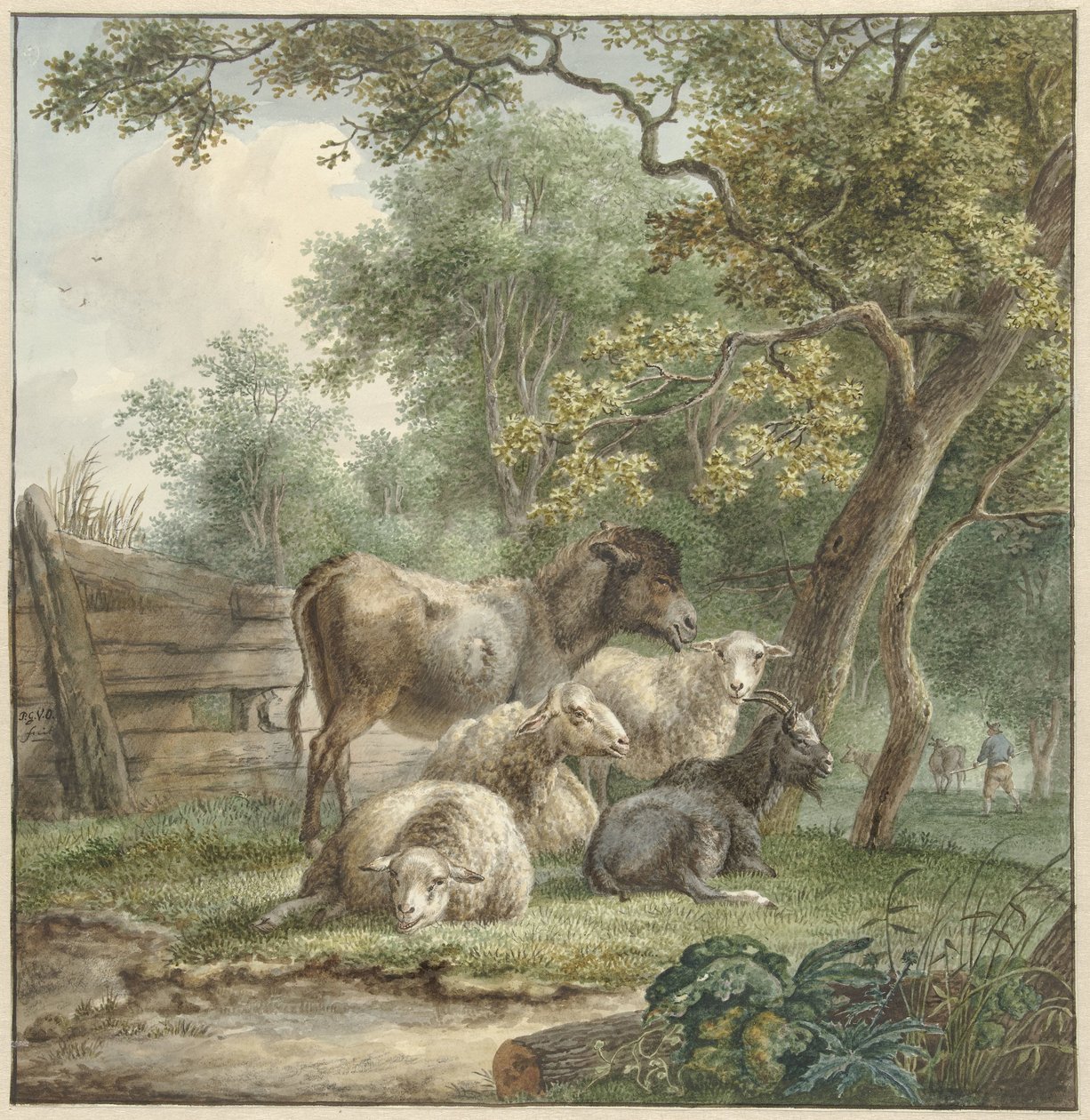 Kvæg i en frugthave af Pieter Gerardus van Os