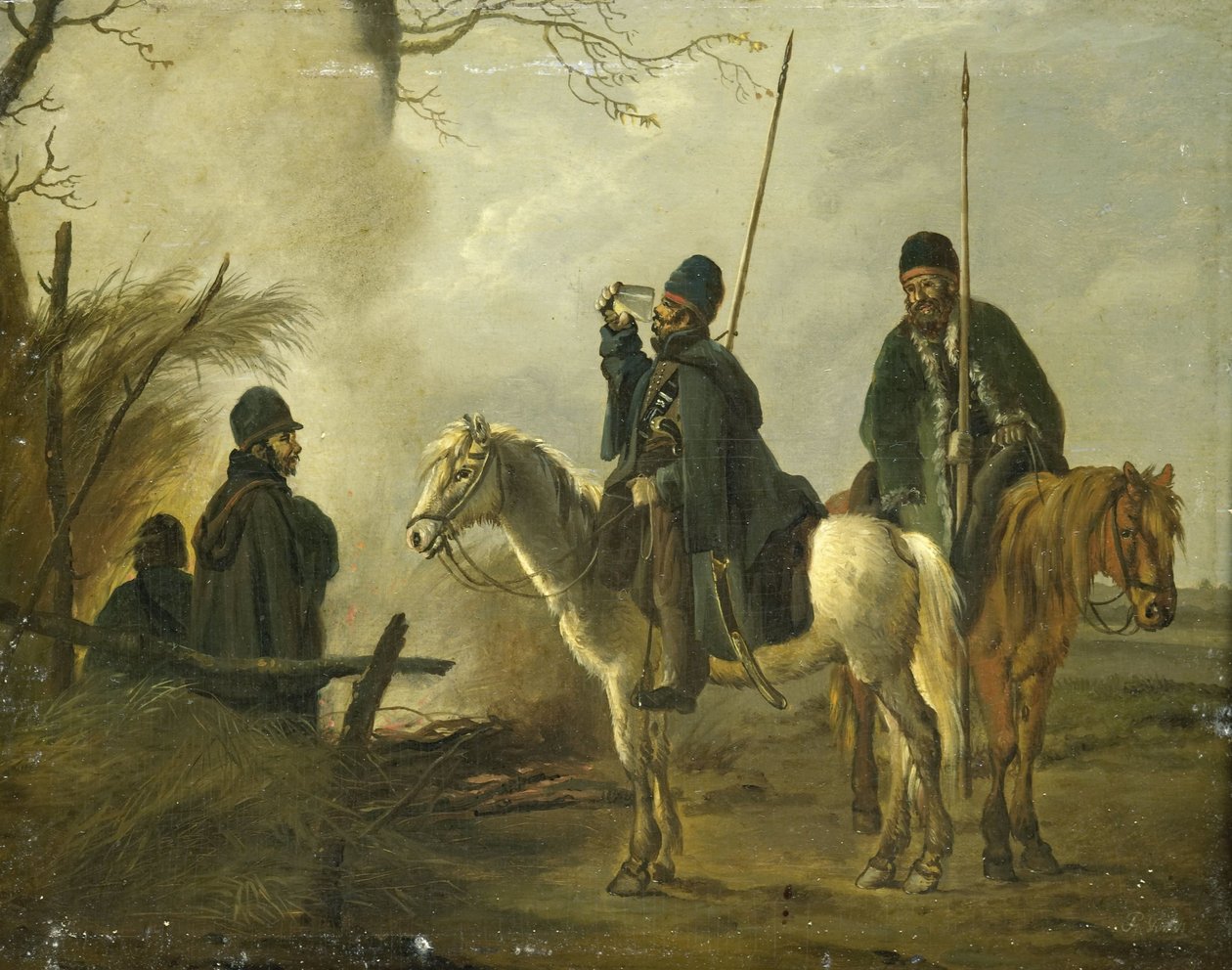 Kosakforpost i 1813 af Pieter Gerardus van Os