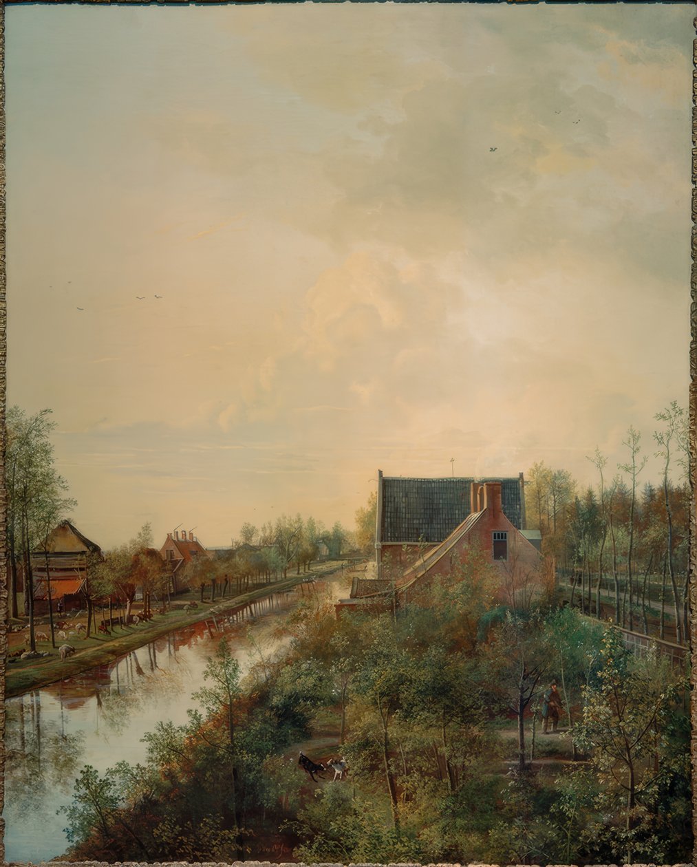 En kanal ved Gravenland af Pieter Gerardus van Os