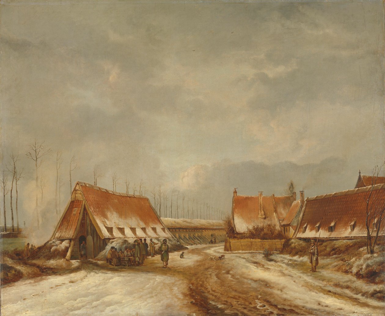 Kasematterne før Naarden, 1814 af Pieter Gerardus van Os