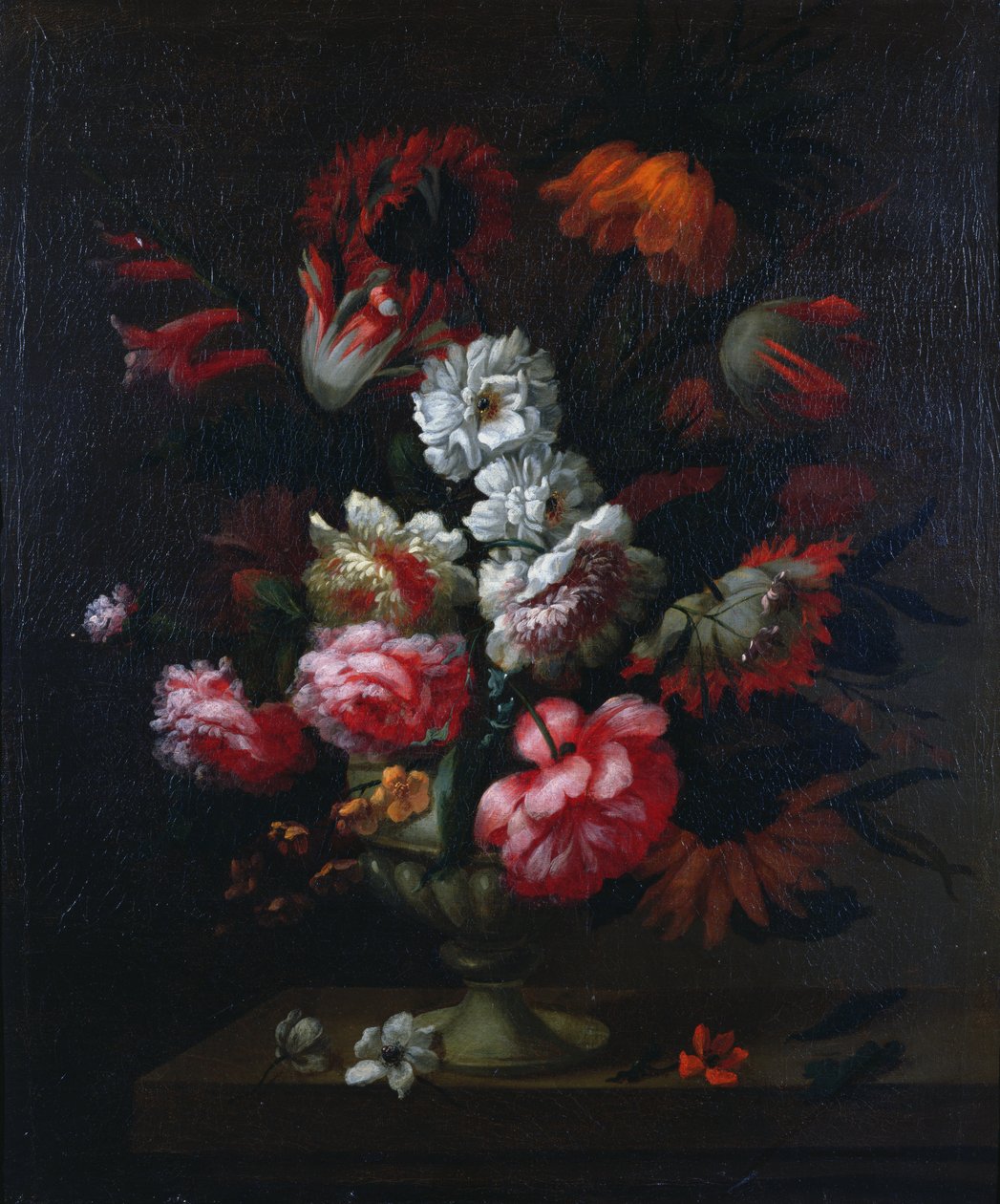 Stilleben af blomster i en urne (par 78177) af Pieter Hardime