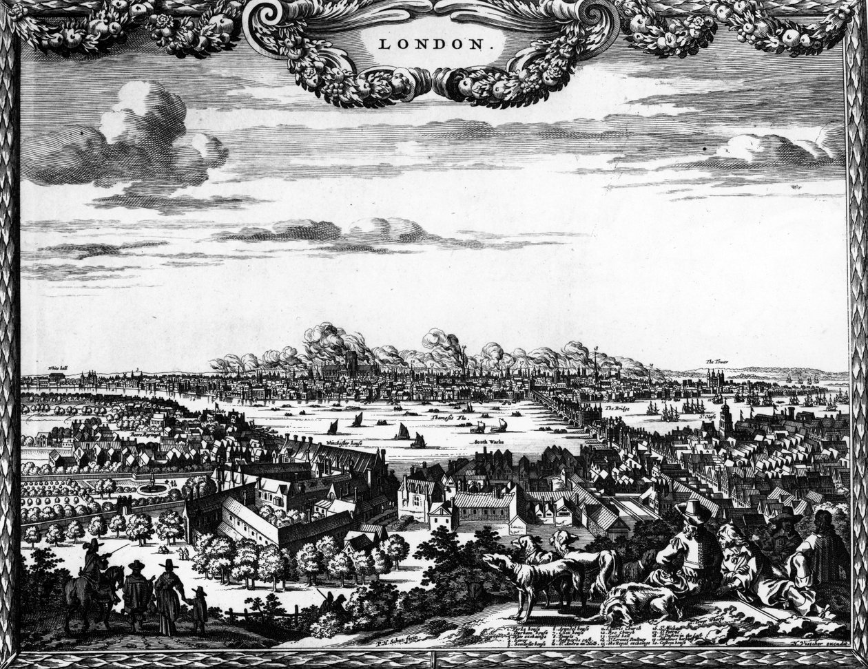 Broadside of the Great Fire of London, 1666 af Pieter Hendricksz Schut