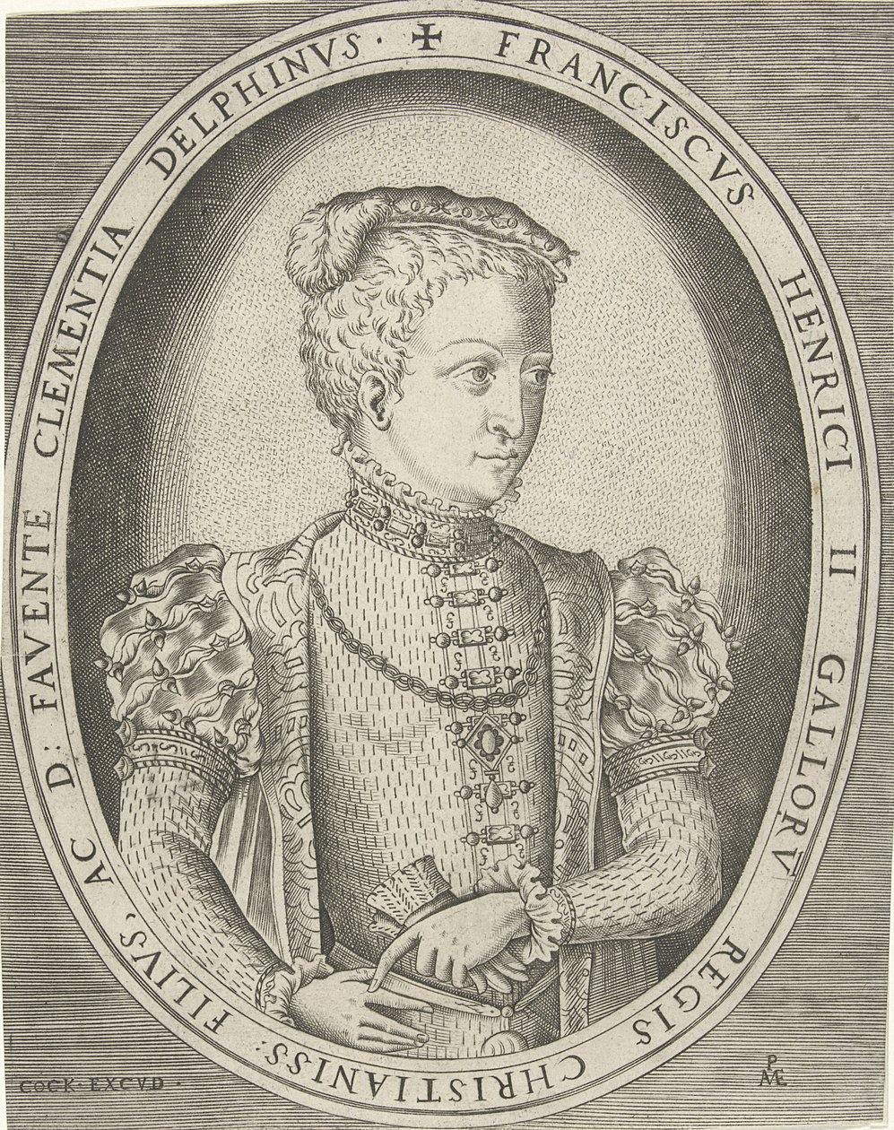 Portræt af Frans II af Frankrig 1544-1560 af Pieter Heyden van der