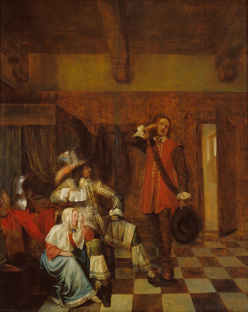 Bæreren af dårlige nyheder af Pieter Hooch de
