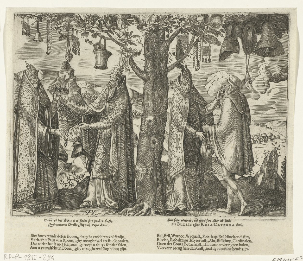 Tre af romersk afgudsdyrkelse, ca. 1570 af Pieter Huys