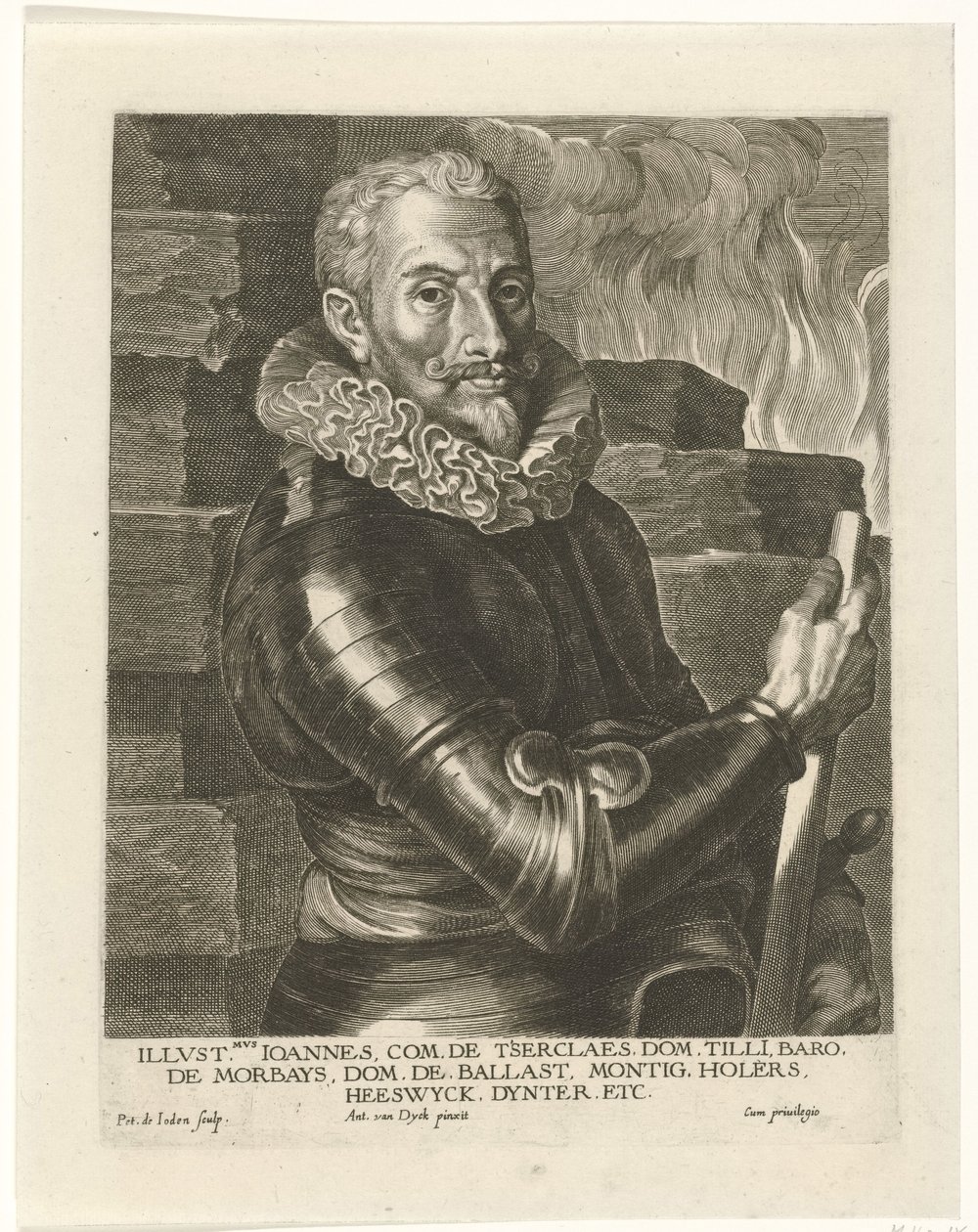 Portræt af Johann Tserclaes, greve af Tilly af Pieter I Jode de