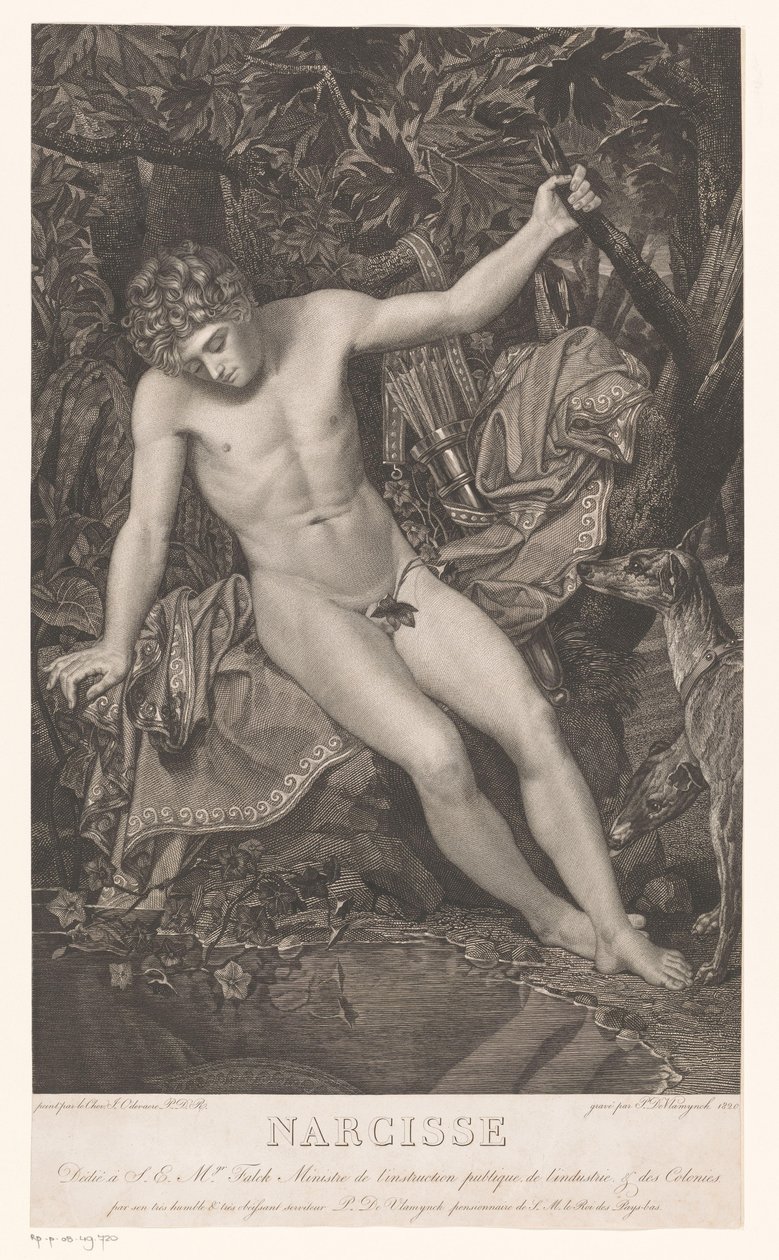 Narcissus ved havnefronten Narcissus (titel på objekt) af Pieter Jan de Vlamynck