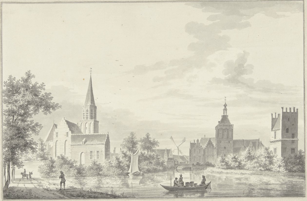 Udsigt over Culemborg af Pieter Jan van Liender