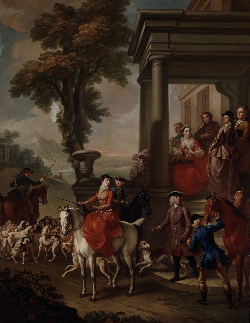 The Meet, ca. 1743 (olie på lærred) af Pieter Jan van Reysschoot