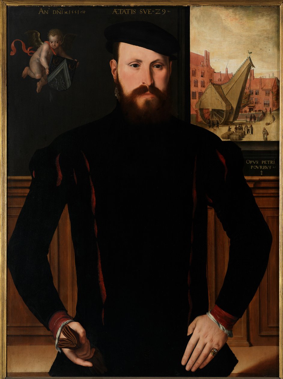 Portræt af Jan van Eyewerve af Pieter Jansz. Pourbus