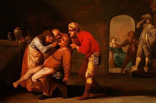 Et besøg hos tandlægen af Pieter Jansz. Quast