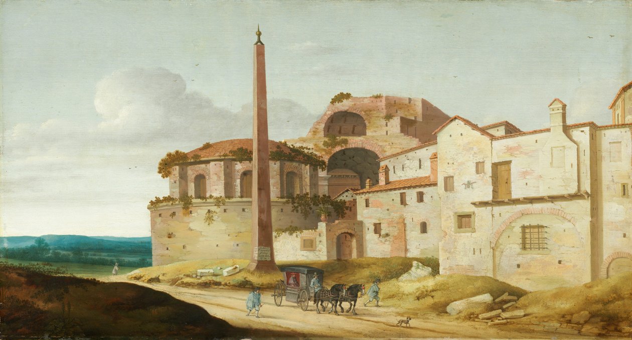 Santa Maria della Febbre-kirken, Rom, 1629. af Pieter Jansz Saenredam