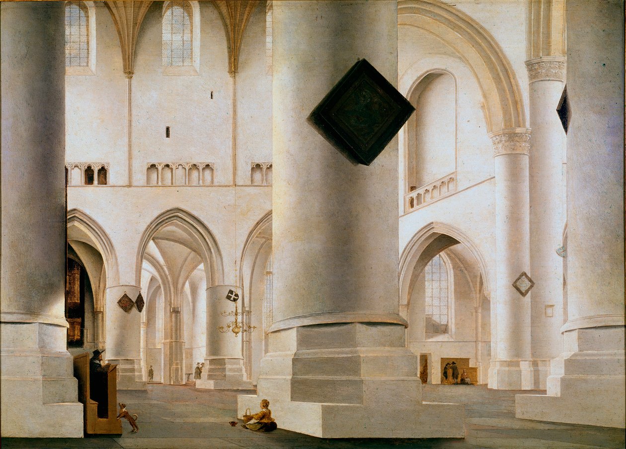 Interiør af Haarlems store kirke Maleri af Pieter Saenredam (1597-1665) (ec.holl.) 1636-1637 søn. 59x81 cm London, nationalgalleri af Pieter Jansz Saenredam