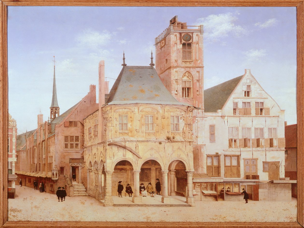 Gammelt rådhus i Amsterdam af Pieter Saenredam, Holland af Pieter Jansz Saenredam