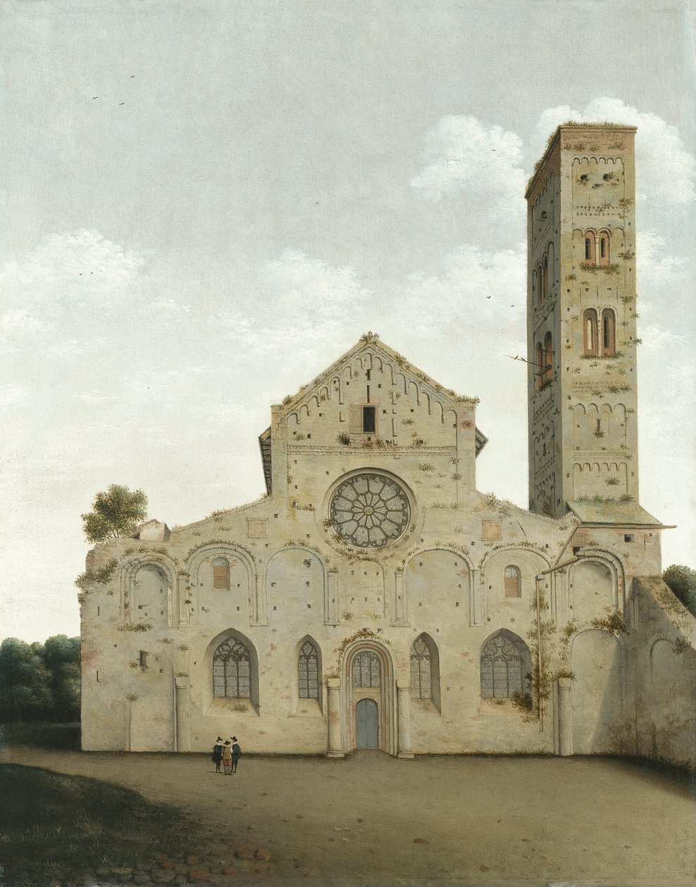 Den vestlige facade af Saint Mary Church i Utrecht af Pieter Jansz Saenredam