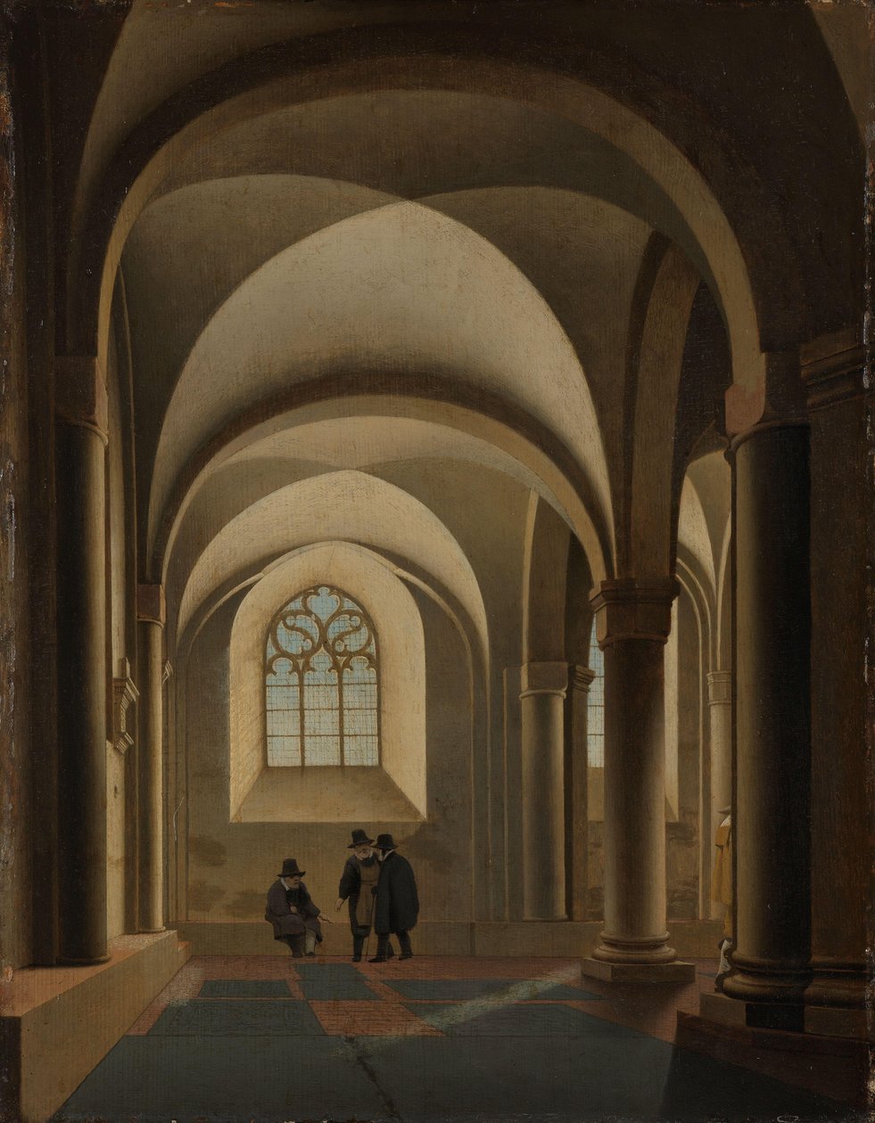 De vestligste bugter i den sydlige del af Mariakerk i Utrecht af Pieter Jansz Saenredam