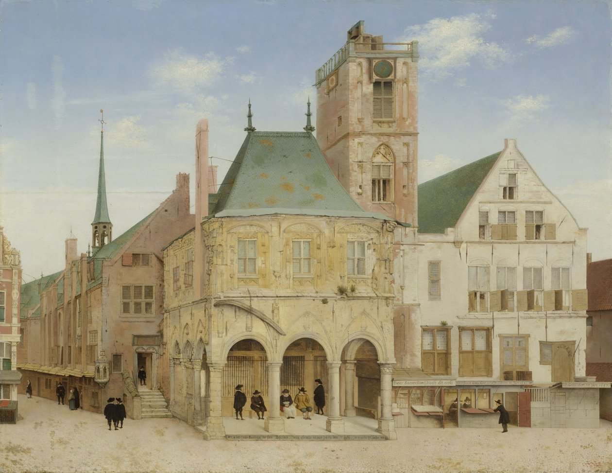 Det gamle rådhus i Amsterdam, 1657 af Pieter Janszoon Saenredam