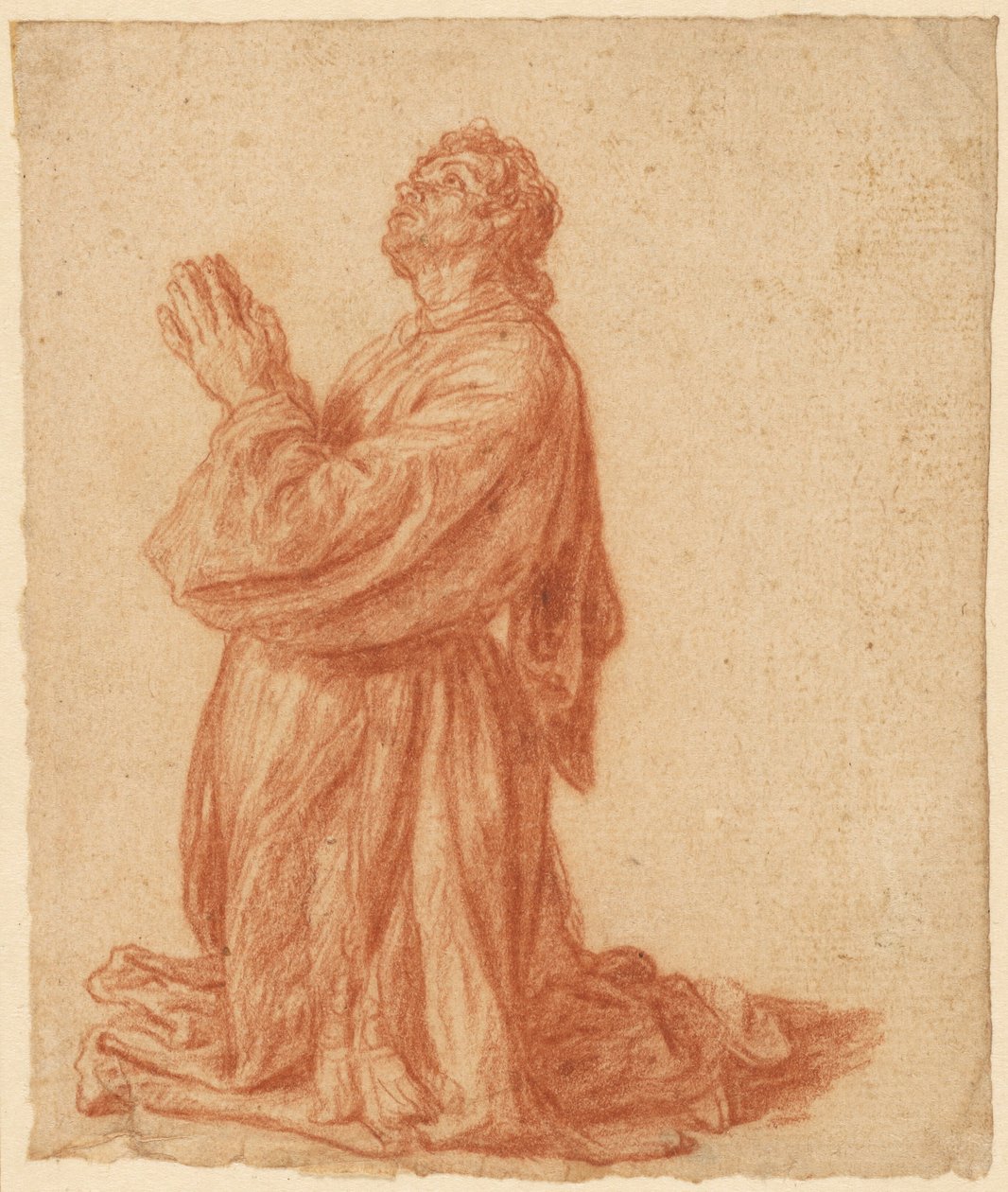Studie eines knienden Mannes af Pieter Lastman