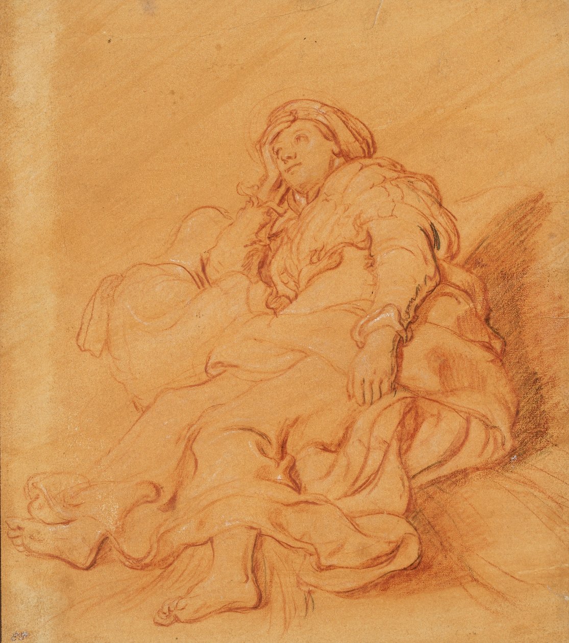 Studie af Rachels skikkelse, ca. 1621. af Pieter Lastman