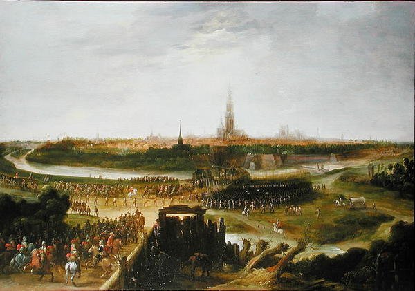 Kardinal Infantes indtog i Spanien (olie på panel) af Pieter Meulener