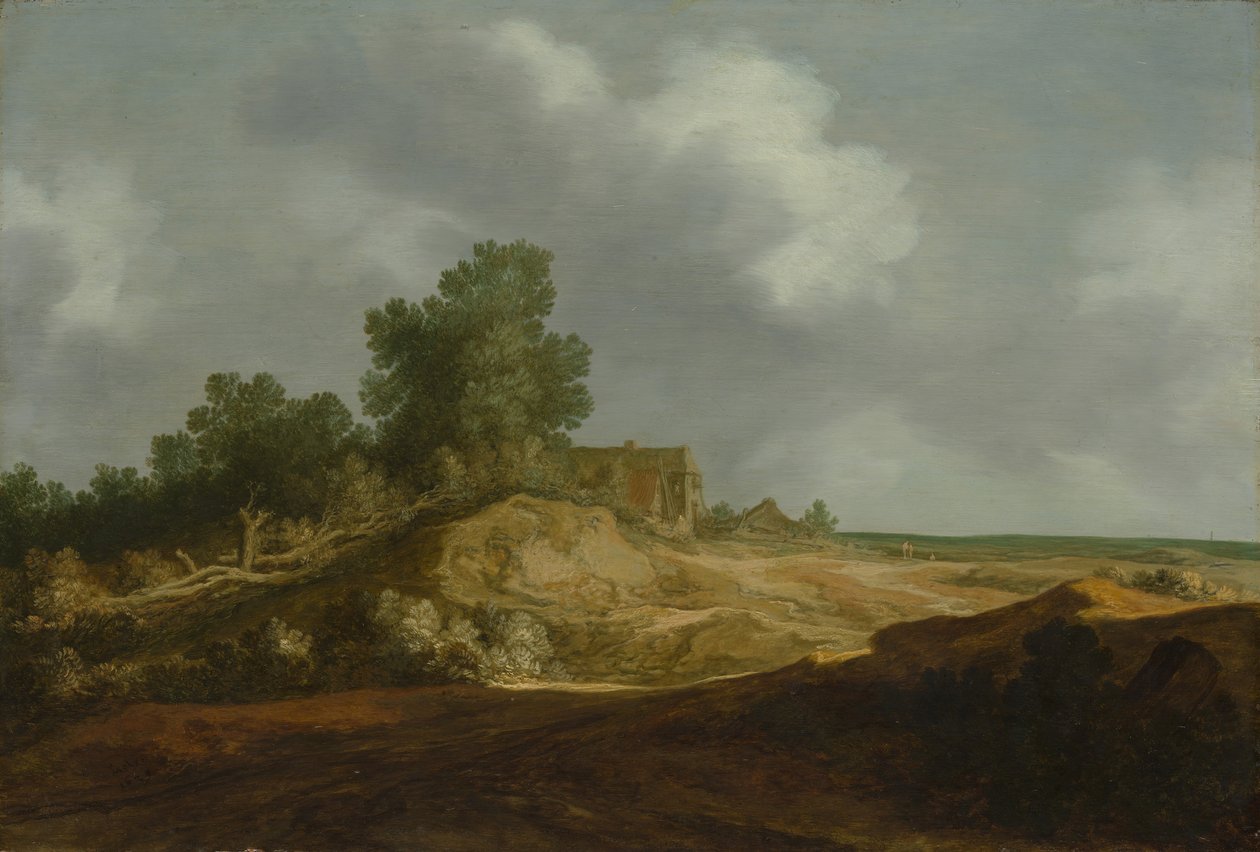Landskab med et sommerhus, 1629. af Pieter Molijn