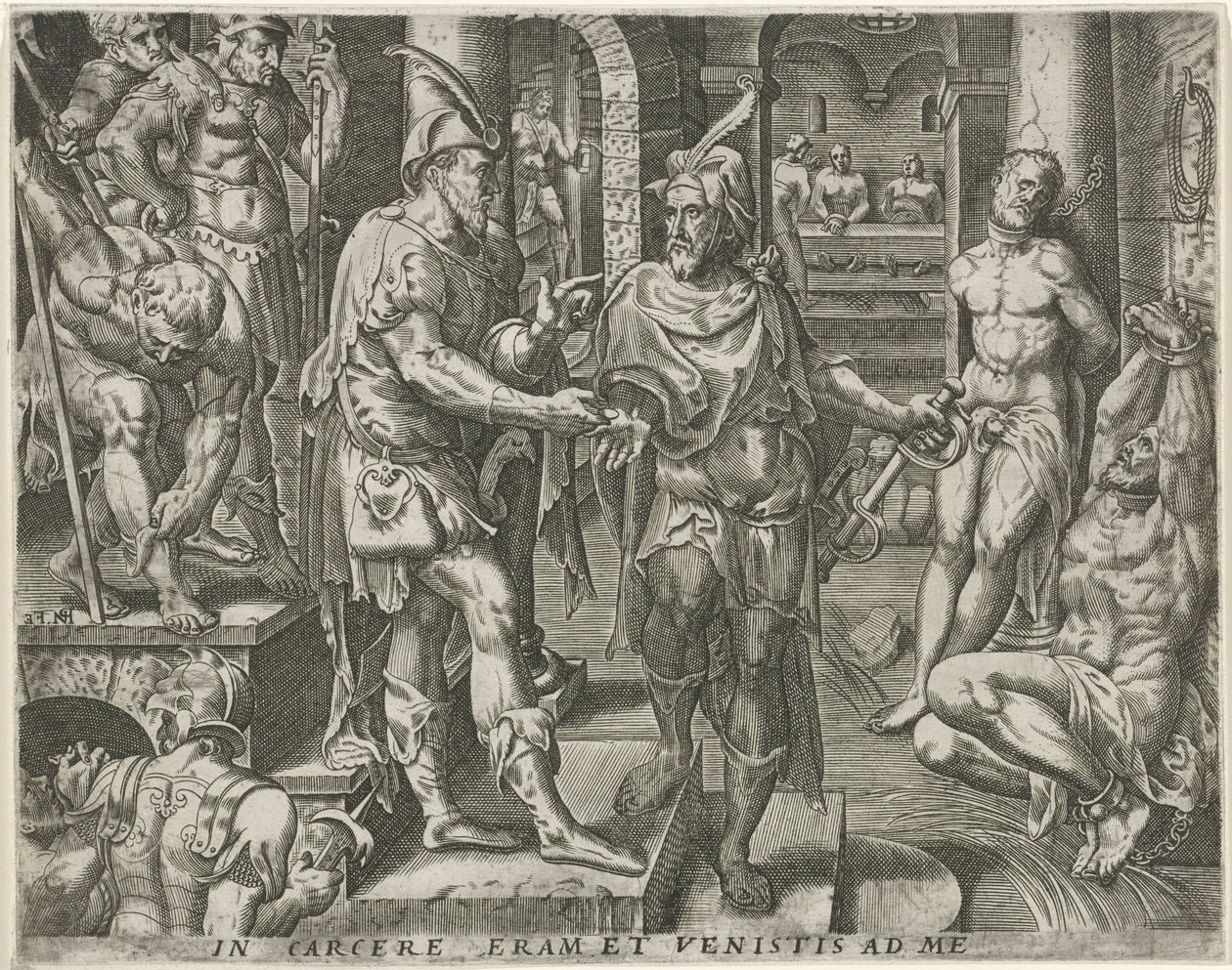 Besøger fangerne Works of Mercy (serietitel) af Pieter Nagel