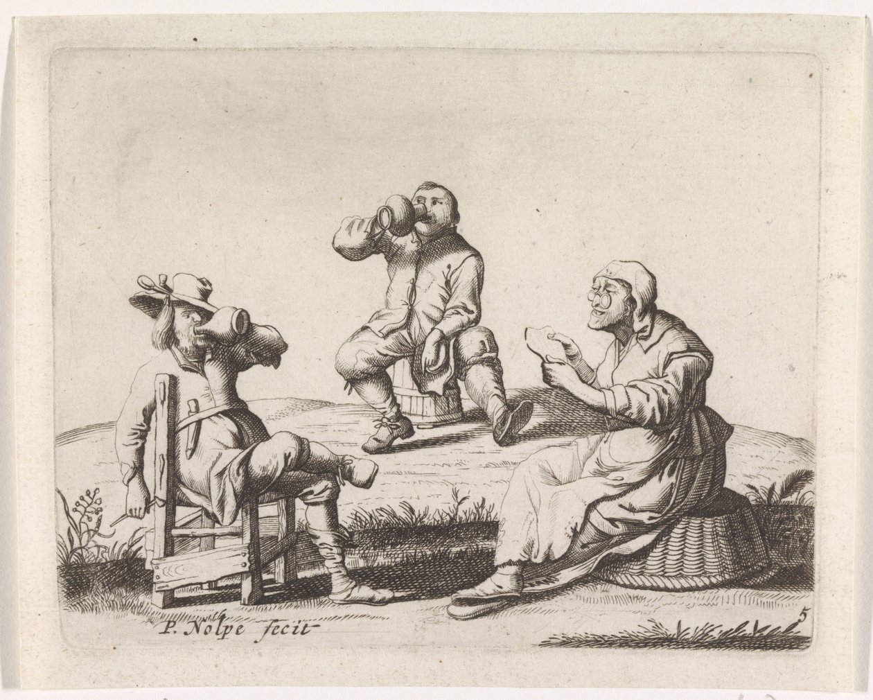 Tre landmænd af Pieter Nolpe